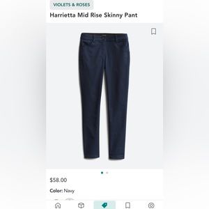2 pairs of work pants (navy and black)